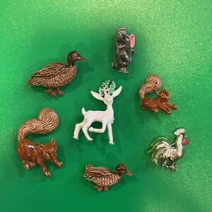 7 Vintage Signed Gerry’s Animal Pins/Brooches